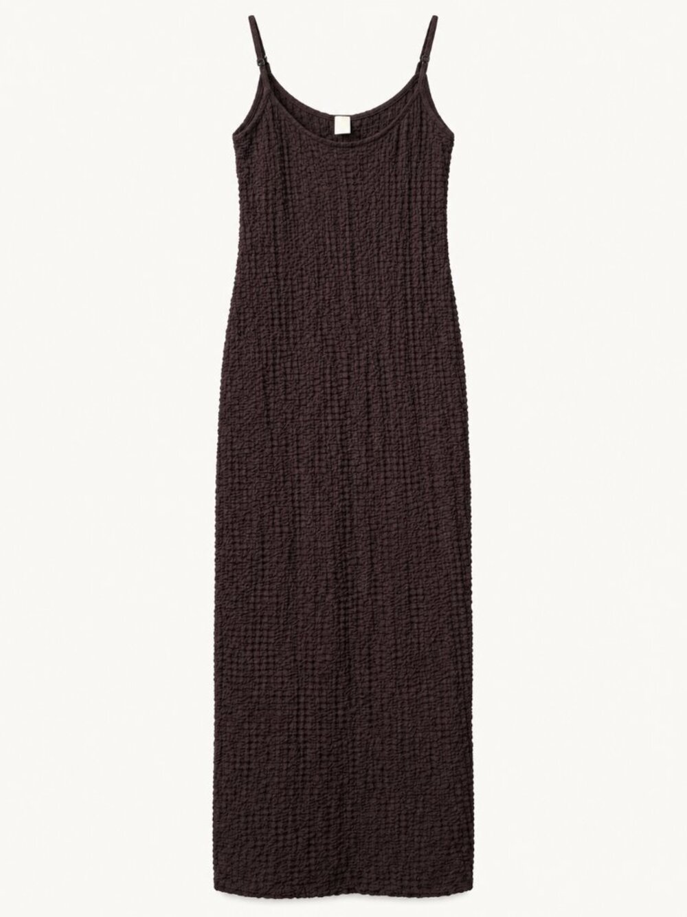 H&M Women’s Small Black Textured Ruched Maxi Dress Spaghetti Strap Stretch